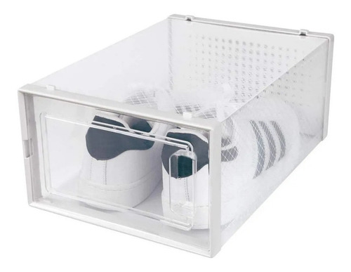 Imagen 2 de 6 de Caja Para Zapatos Zapatera Transparente Organizador Zapatero