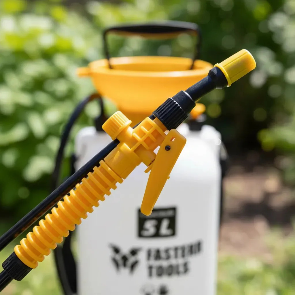Pulverizador De Pressão Manual Agrícola 5l Jardim Fasterr Cor Branco 11