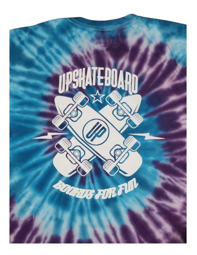 Imagem 7 de 7 de Camiseta Upskateboard Tie Dye Espiral Boards For Fun