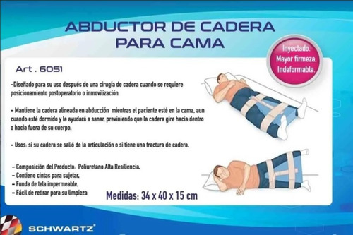 Imagen 4 de 6 de Almohadon Abductor De Cadera Para Cama Post Operatorio