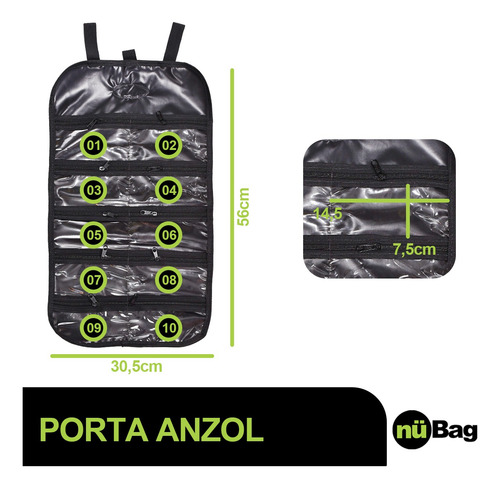 Kit Pesca Completo Com Bolsa, Porta Vara 1,2m E Estojo Anzol