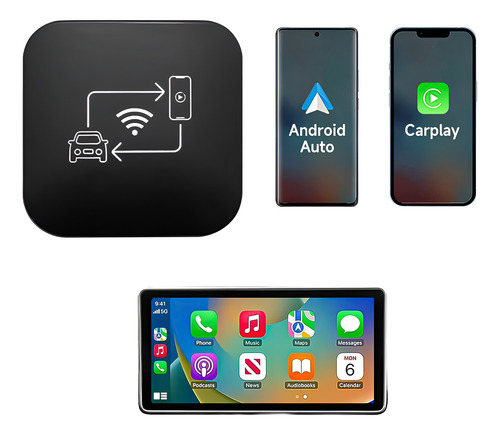 Adaptador Android Auto Inalámbrico Carp Wireless Universal