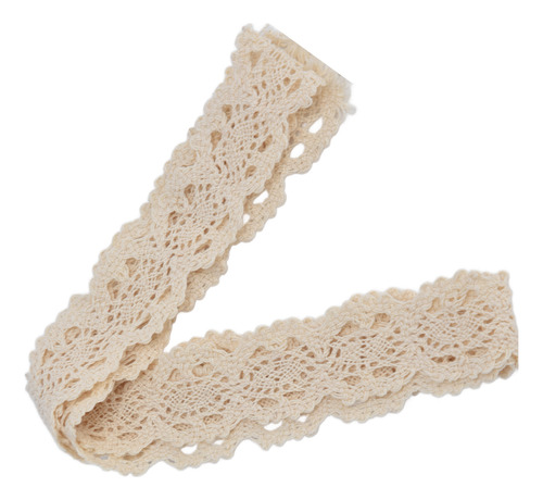 Cinta De Encaje Artesanal De Algodón, Red Beige, 3 Cm De Anc