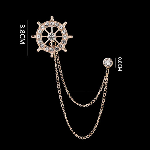 Pin Con Insignia De Cadena Broche Cadenas De Eslabones De J