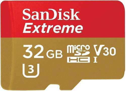 Cartão Micro Sd Sdhc Sandisk Extreme 32gb C10 100mbs Uhs3 4k