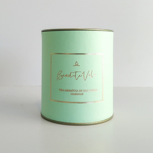 Imagem 3 de 5 de Vela Aromática Vegetal Capim-limão 140 G Full - Bendita Vela