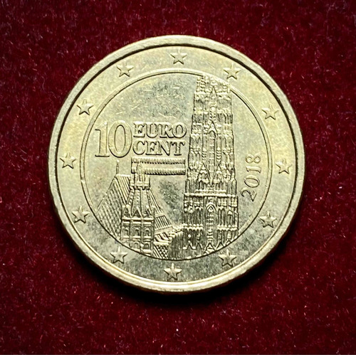 Moneda 10 Céntimos Austria 2018 Km 3139 Oro Nórdico