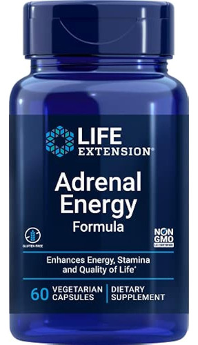 Fórmula De Energía Suprarrenal Life Extension Con Ashwagandh