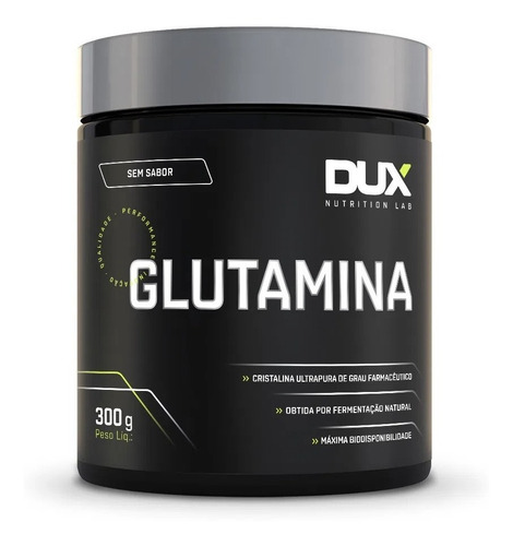 Glutamina Pura 300g Importada - Dux Nutriton