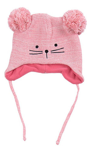 Gorro Bebe Tejido Con Forro Polar