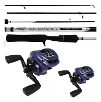 Comprar Kit 2 Carretilhas Sentra Dx 9 Rolamentos 2 Varas Sentra Dx