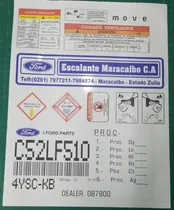 Comprar Kits De Calcomanías Precaución\u002Fservicio Ford Fiesta Move