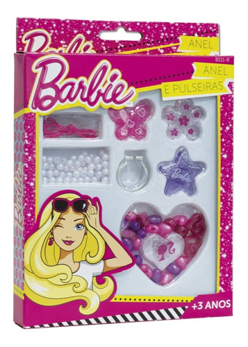Brinquedo Barbie Kit Fashion De Anel E Pulseiras Fun F00154