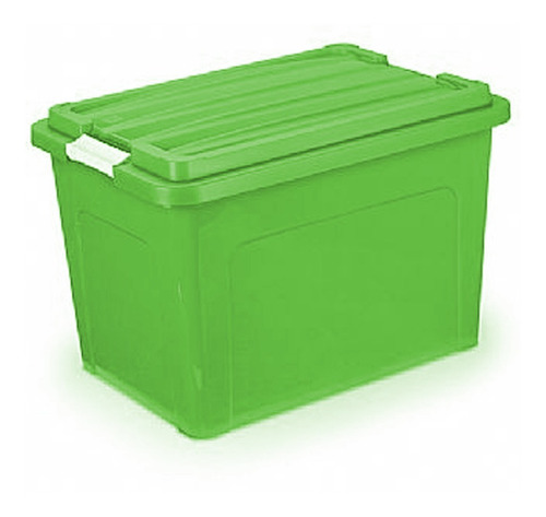 Caixa Organizadora Top Box Color Em Plástico 57 Litros