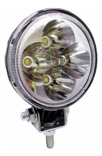 Farol De Trabalho Redondo Com Leds 16w 9v A 48v Dni 4183