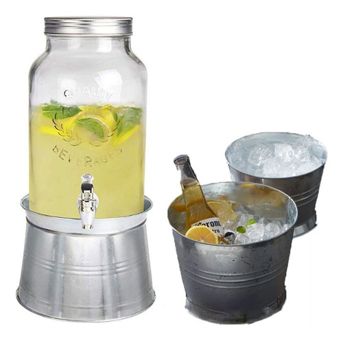 Cubo De Hielo De Hierro Para Fiestas, Bebidas, Bar