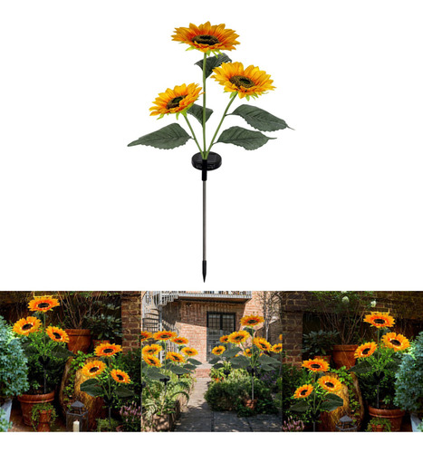 Luces Solares De Girasol Luces De Girasol Mejoradas Con