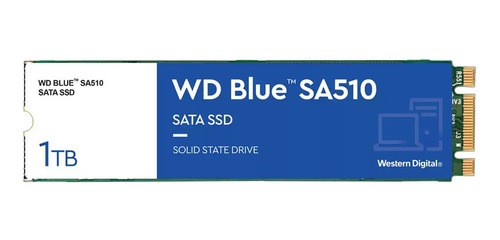 Disco Solido Interno Ssd Wd Blue 1 Tb M2 2280 Sata Sa510 1tb