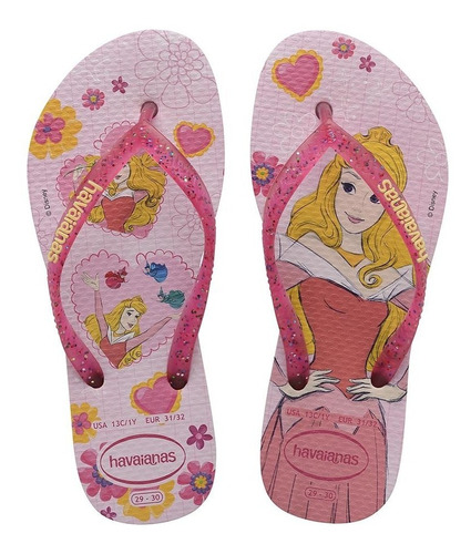 Chanclas Sandalias Havaianas Niños Princesa Ro Talla 27 A 33