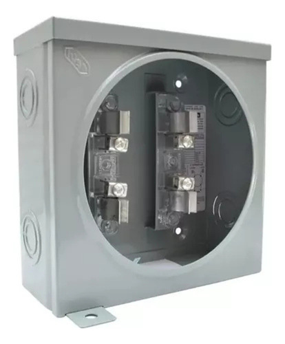 Base Para Medidor Iusa Cuadrada Con 4 Terminales 100a 600v