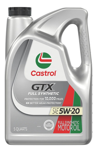 Aceite De Motor Sintético Completo Castrol Gtx 5w-20