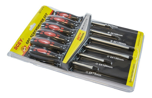Imagen 2 de 8 de Juego De Destornilladores Set Planos Y Phillips Blister 6pcs