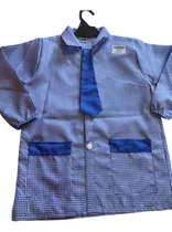 Comprar Delantal Pintorcito Jardín Con Corbata Azul Rosa Talle6 Al 8