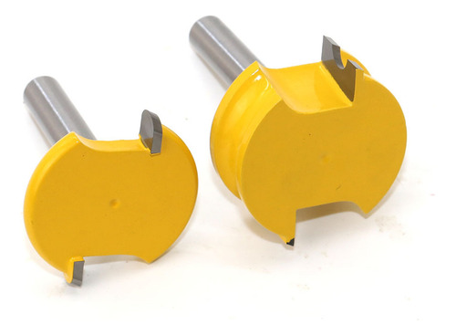 Fresadora A Arco Tipo T Router Bit 2 Pcs Com Haste De 1/2 Po
