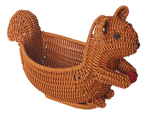 Con Forma De Animal, Cesta De Pan De Ardilla 28x15x22cm