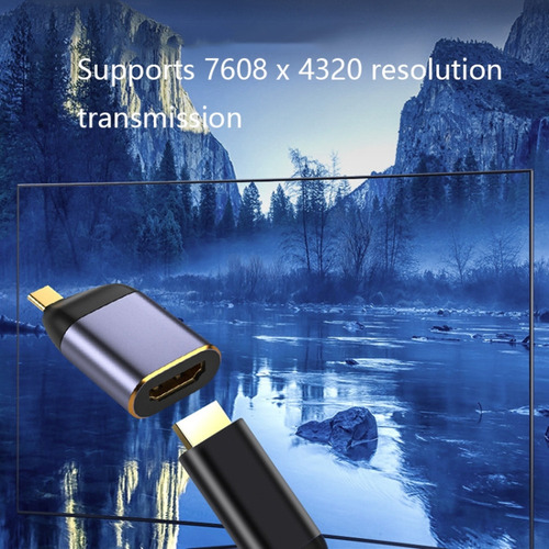 Convertidor Tipo C Hembra A Hdmi Macho 8k, Estilo: 8k-002