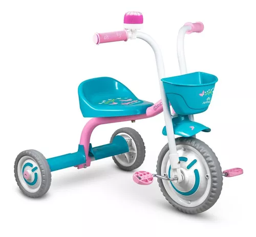 Motoca Velotrol Infantil Tico Tico Meninas Rosa Pink Nathor