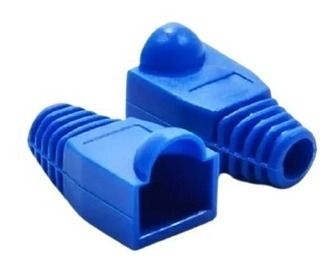 Botas Protectoras De Conector Rj45 / Color Azul (5 Unid)