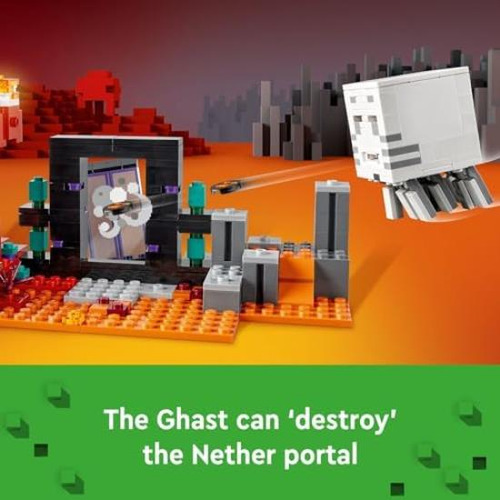 Lego Minecraft The Nether Portal Ambush Adventure Set, Jugue