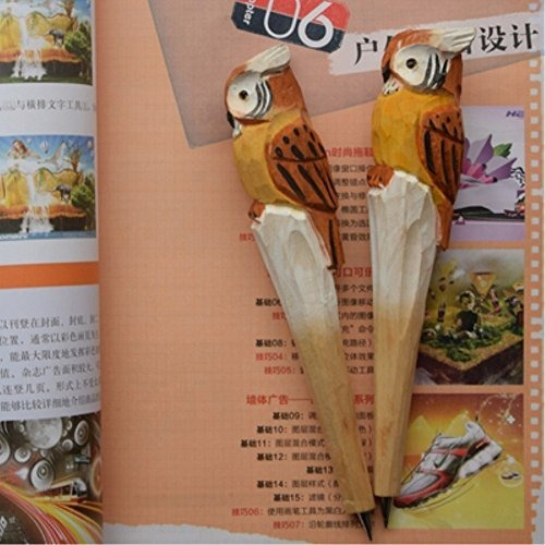 Bolígrafo - Gh8 Vivid Golden Owl Animal Shape Kawaii Cute Wo