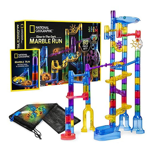 National Geographic Glowing Marble Run - Juego De Construcci