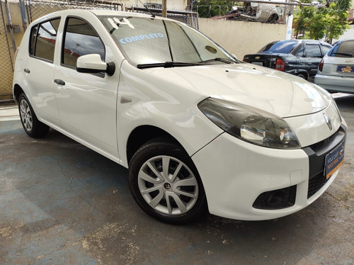 Renault Sandero Expression 1.0 2014 Branco Completo