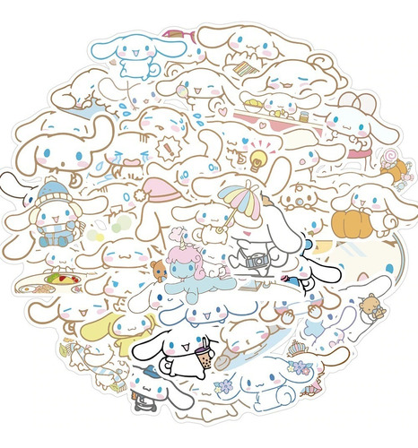 Set 50 Stickers Pegatin Cinnamoroll Hello Kitty Envio Rapido