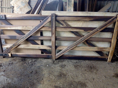 Tranqueras Rural De Madera Dura (guayubira) De 3 Mts X 1.20