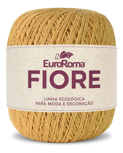 Linha Barbante Fiore 8/4 Euroroma 500m Cores Tricô Crochê Cor Mostarda - 0470