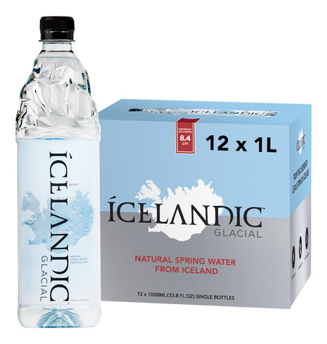 Agua Natural De Manantial Icelandic Glacial.