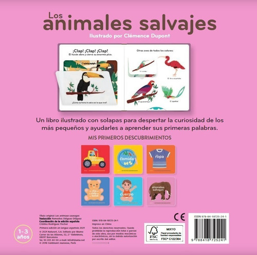 Libro Primeros Descubrimientos - Los Animales Salvajes