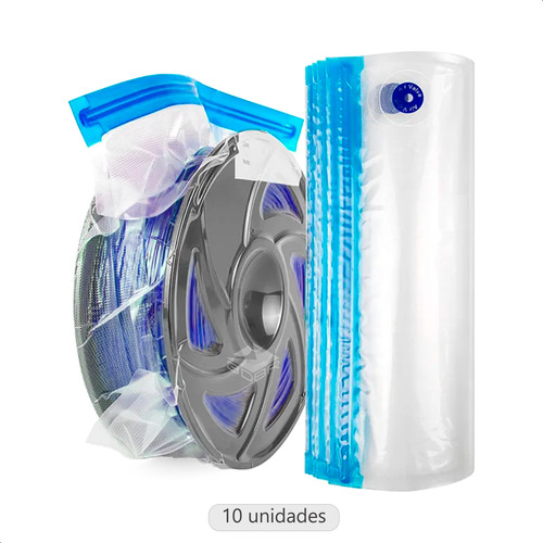 Saco De Armazenamento Zip Lock À Vácuo Para Filamento 3d 10x