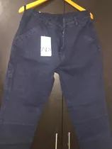 Comprar Pantalón Zara Casual Mezclilla Color Azul