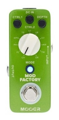 Pedal Mooer Mod Factory Modulador Con 11 Efectos 32 Bits