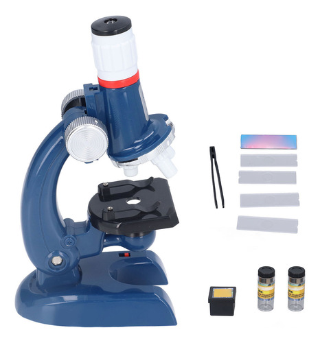 Kit De Microscopio Infantil Para Niños 1200x Slide Science E
