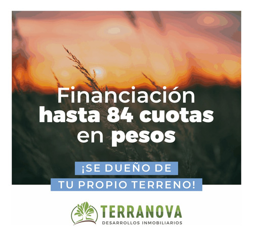 Terrenos En Cardales. Altos El Ombú. Barrio Abierto Sin Expensas. A 400 Metros De Cinco Esquinas. Terranova Desarrollos Inmobiliarios