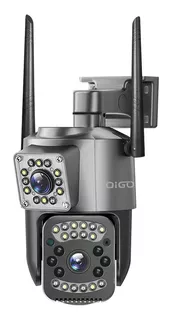 Cámara de seguridad QIGO SC03-B con resolución de 3MP visión nocturna incluida gris
