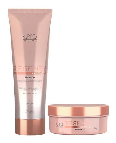 Kit Shampoo+máscara Regener Kpro Reconstrução Capilar