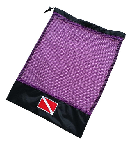 Bolsa De Malla Playa Con Reguladora De Malla Para Púrpura
