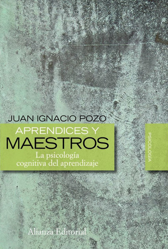 Aprendices Y Maestros, Juan Ignacio Pozo, Ed. Alianza